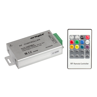 Контроллер LN-RF20B-H (12-24V,180-360W, ПДУ 20кн) (Arlight, IP20 Металл) | Arlight 016499
