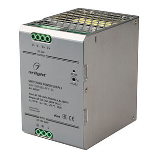 Блок питания ARV-DRP480-PFC-24 (24V, 20A, 480W) (Arlight, IP20 Металл) | Arlight 040231