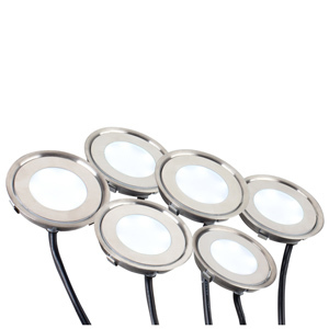 Набор KT-R-6x0.5W LED Warm White 12V (круг) (Arlight, IP67 Металл) | Arlight 018233