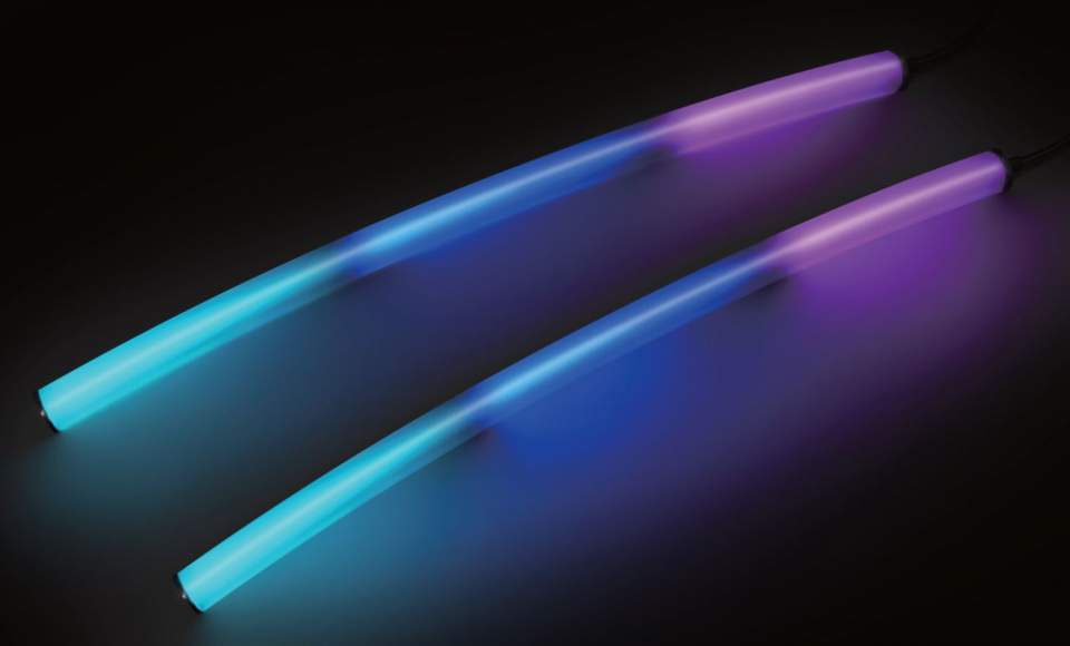 Лента герметичная MOONLIGHT-BLACK-TOP-G280-D25mm 24V RGB 360deg (14.4 W/m, IP65, 3m, wire x1) (Arlight, Вывод прямой) | Arlight 047040