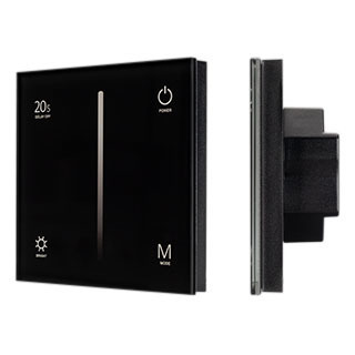 Панель SMART-P36-DIM-IN Black (230V, 1.2A, TRIAC, Sens, 2.4G) (Arlight, IP20 Пластик) | Arlight 028110