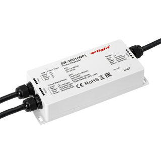 RGB-усилитель SR-3001WP(12-36V, 240-720W, 4CH) (Arlight, IP67 Пластик) | Arlight 020591