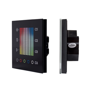 Панель Sens SR-2831AC-RF-IN Black (220V,RGB,4зоны) (Arlight, IP20 Пластик) | Arlight 020585