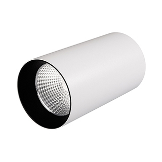 Светильник накладной SP-POLO-R85-1-15W Day White 40deg (White, Black Ring) (Arlight, IP20 Металл) | Arlight 022939